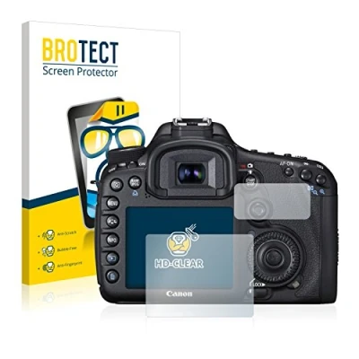 Abbildung von BROTECT (2 Stück Schutzfolie für Canon EOS 7D Displayschutz Folie Ultra Klar
