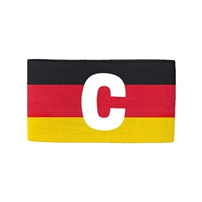 Abbildung von Jako Team Kapitänsbinde, schwarz/Rot/Gelb, (02) Senior, 27x8,5cm