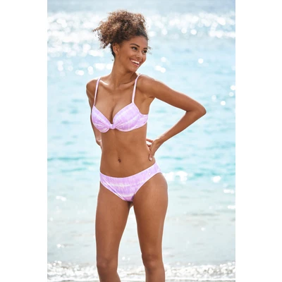 Abbildung von s.Oliver Bügel Bikini Top &quot;Enja&quot;, mit wattierten Cups und Batikdruck