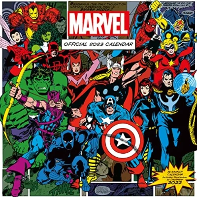 Abbildung von Marvel Comicbuch Kalender 2023 Monatsplaner 30 cm x offizieller Merchandise Artikel