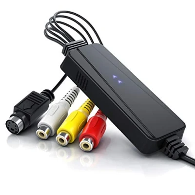 Abbildung von CSL USB High Speed Videograbber Audio Video Konverter PAL NTSC Filme und Videos digitalisieren Grabber Umwandler Software PotPlayer VHS Videoadapter zur Bearbeitung Nachbearbeitung