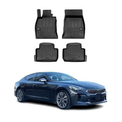 Abbildung von OMAC Gummi Fußmatten kompatibel mit Kia Stinger 2017 2023 Premium TPE Automatten 4tlg