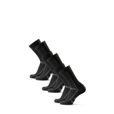 Abbildung von Danish Endurance LONG Distance Running CREW 3 PACK Sportsocken, Herren, Größe: 39 42, Black grey