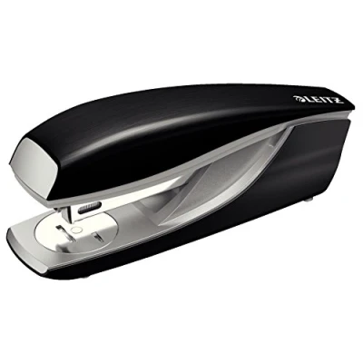 Abbildung von Leitz Büroheftgerät aus Metall, Für 30 Blatt, Inkl. Heftklammern, Ergonomisches Design, Satin Schwarz, Style Serie, 55620094