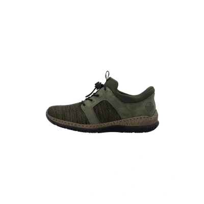 Abbildung von Rieker Damen Low Top Sneaker N32G4, Frauen Halbschuhe,straßenschuhe,Strassenschuhe,Sportschuhe,Freizeitschuhe,Turnschuhe,grün (54),41 EU / 7.5 UK