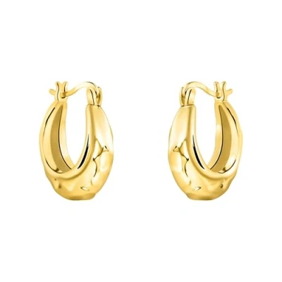 Abbildung von Sofia Milani Creolen Hammered Ohrringe goldcoloured, Damen, Größe: One Size, Gold coloured