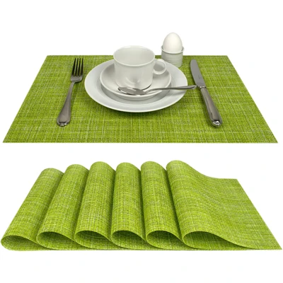 Abbildung von Delindo Lifestyle Platzset &quot;Capri&quot;, (6 St.), in geflochtener Optik als 6er Spar Set, abwischbar