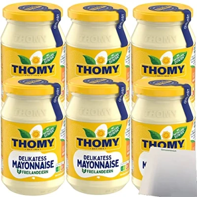 Abbildung von Thomy Delikatess Mayonnaise 80% 6er Pack (6x250ml) + usy Block