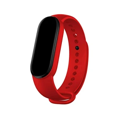 Abbildung von Cooles Armband für Xiaomi Mi Band 5 / 6 Amazfit 5, glatt, rot, Estandar, Casual