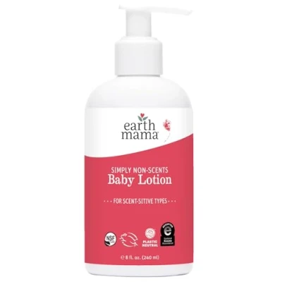 Abbildung von Baby Lotion, Naturnicht Düfte, 8 Flüssigunzen (240 ml) Earth Mama Angel