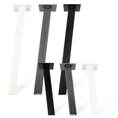 Abbildung von Natural Goods Berlin 4er Set Tischbeine Metall Standard Legs Höhe 72 cm schwarz/Möbelfüße schräg 96 / Tischfüße für Esstisch, Schreibtisch, Couchtisch, Hocker, Sitzbank