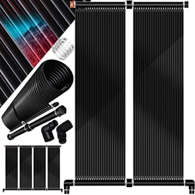 Abbildung von KESSER® Solarkollektor Poolheizung 400 x 70 cm, Warmwasser Heizung Solarheizung für Pools Schwimmbad bis 16.000 l Wasserinhalt Beliebig erweiterbar UV beständiger Kunststoff
