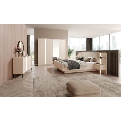 Abbildung von All4All Schlafzimmer Komplett Set Diego,Schlafzimmerprogramm, Schlafzimmermöbe,bestehend aus Bett mit Liegefläche 160x200 cm,2 Nachttische,Schrank, Kommode 13 (Schlafzimmerset)