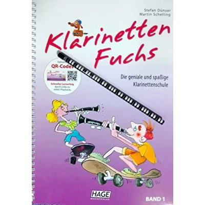 Abbildung von Klarinetten Fuchs Band 1 Online Material mit Musik Bleistift