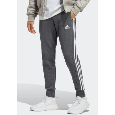 Abbildung von adidas Sportswear Essentials Tapered Cuffed 3STRIPES Jogginghose, Herren, Größe: 4XL, Dark grey heather/white