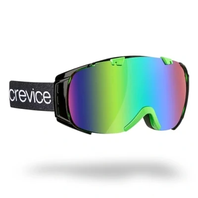 Abbildung von Black Crevice Skibrille Flachau I für Brillenträger Ski Brille bruchfeste Doppelscheibe Anti Fog Beschichtung &amp; UV 400 Schutz größenverstellbar…