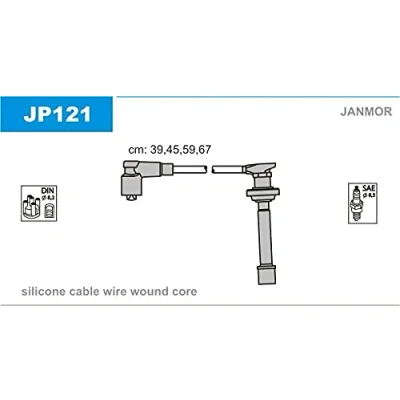 Abbildung von JANMOR JP121 Zündkabelsatz NISSAN: Primera Limousine, Kombi, Hatchback