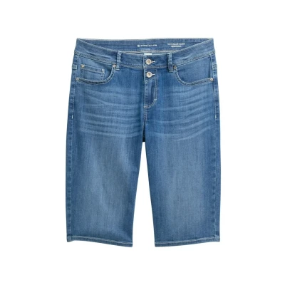 Abbildung von TOM Tailor Bermuda Jeans Shorts, Damen, Größe: 29, Clean mid stone blue denim