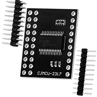 Abbildung von AZDelivery MCP23017 Port Expander 16 Bit I/O Bidirektional mit I2C Serieller Schnittstelle kompatibel Arduino inklusive E Book!