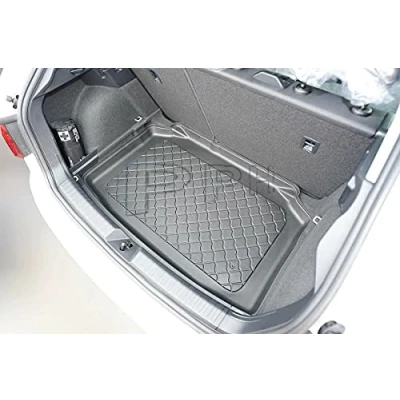 Abbildung von GUA Gummierte Premium Kofferraumwanne Kompatibel mit Audi A1 (GB) Sportback ab Bj. 2018 erhöhter Ladeboden