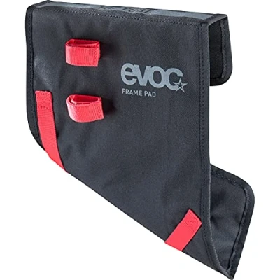 Abbildung von EVOC FRAME PAD Fahrrad Rahmenschutz, Fahrradabdeckung (schützt vor Kratzern und Transportschäden, für Steuerrohrlänge bis 26 cm, einfache Montage, höhenverstellbar, Rahmenschutz Fahrrad), Schwarz
