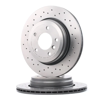 Abbildung von BREMBO XTRA LINE 09.9425.1X Bremsscheibe 320 20 5 gelocht/innenbel. beschichtet hochgekohlt mit Schrauben BMW: Limousine, 6 Coupe, Touring