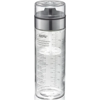 Abbildung von GEFU Dressing Shaker MIX, Glas, Kunststoff, Doppelskala (ml/oz), auslaufsicher, 350 ml