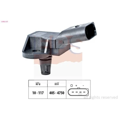 Abbildung von EPS 1.993.157 Luftdrucksensor, Höhenanpassung 10kPa 117kPa ohne Anschlussteile, Anschlussrohr Made in Italy OE Equivalent
