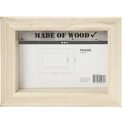 Abbildung von Creativ 575590 Holz 3D Rahmen mit Glas, 18,2 cm x 23,2