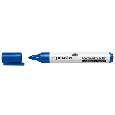 Abbildung von Legamaster TZ 100 Whiteboard und Flipchart Marker blau 10 Stück