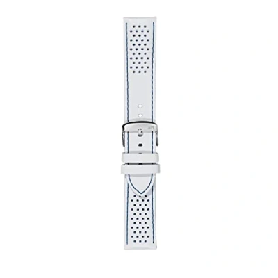 Abbildung von Morellato Unisex Armband, Kollektion LINEA SPORT, Rally, echtes Kalbsleder A01X5272C91, Bianco, 18mm, Armband