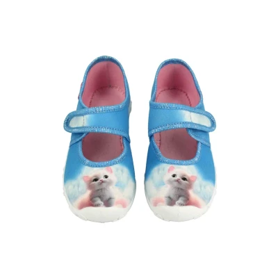 Abbildung von Beck LILY Hausschuh für Kinder, Größe: 23, Hellblau Schuhe