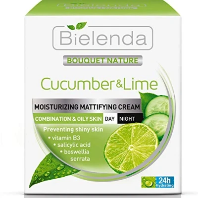 Abbildung von Bielenda Boeket Nature Gurke En Limoen Dag/Nacht Mattierende Gezichtscrème Voor Gemengde Olieachtig Huid 50 ml