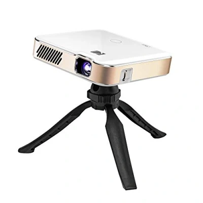 Abbildung von KODAK Luma 450 Tragbarer Full HD Smart Projektor WLAN, Bluetooth, HDMI und USB kompatibles Mini Heimkinosystem bis zu 150 Zoll 1080p Native Auflösung (4K), 200 Lumen Stativ enthalten