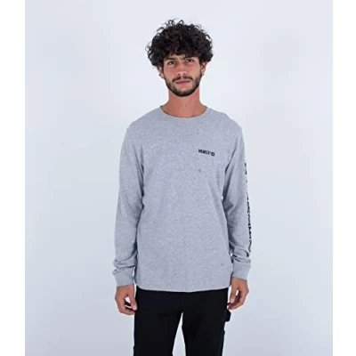 Abbildung von Hurley Herren Evd The Box Ls Tshirt, Phantom Rose, S