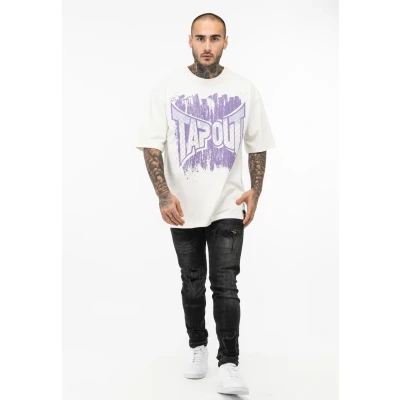 Abbildung von Tapout Oversize Tshirt print, Herren, Größe: Large, White lilac