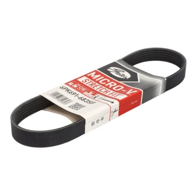 Abbildung von GATES Micro V Stretch Fit 6PK691 683SF Keilrippenriemen 691 6 PA (Polyamid), EPDM (Ethylen Propylen Dien Kautschuk) MERCEDES BENZ: Viano