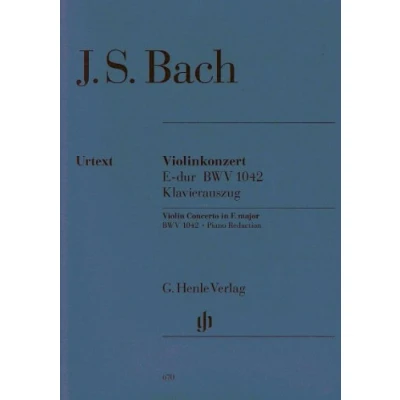 Abbildung von Konzert für Violine und Orchester E dur BWV 1042. Violine, Klavier: Besetzung: Klavier (G. Henle Urtext Ausgabe)