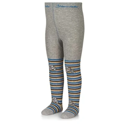 Abbildung von Sterntaler Kleinkind Jungen Strumpfhose Baby Auto mit Ringel Babystrumpfhose Motiv hellgrau meliert, 128