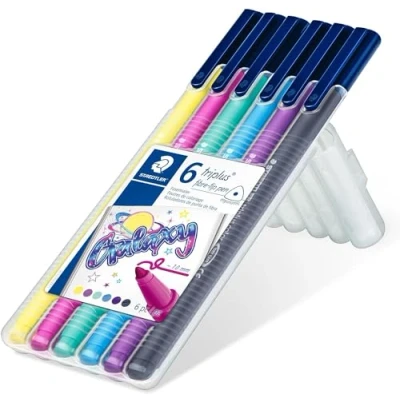 Abbildung von Staedtler triplus color kleurstift Box 6 st galaxy kleuren 323SB6CS11