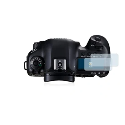 Abbildung von BROTECT 2 Stück Full Cover Schutzfolie für Canon EOS 5D Mark III (Schulterdisplay) Screen Displayschutz Folie [3D Curved, Kristall Klar]