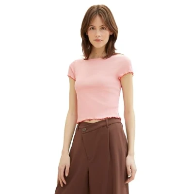 Abbildung von TOM Tailor Denim Tshirt print, Damen, Größe: XL, Crystal pink