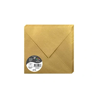 Abbildung von Clairefontaine 50083C Packung mit 20 Umschläge Pollen, 165 x 165mm, 135g, Gold