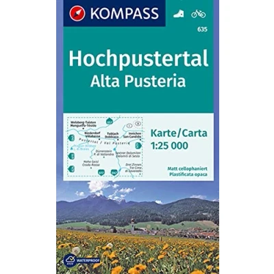 Abbildung von Hochpustertal Alta Pusteria 1 : 25 000: markierte Wanderwege, Hütten, Radrouten (KOMPASS Wanderkarte, Band 635)