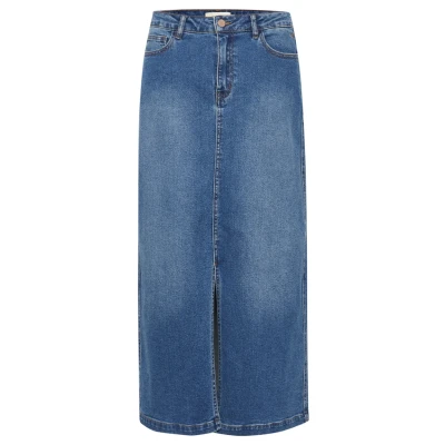 Abbildung von Cream EBBA Maxirock, Damen, Größe: 34, Reno medium blue denim