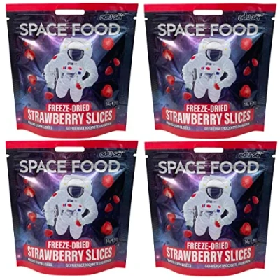 Abbildung von Space Food gefriergetrocknet, Erdbeeren, 4 Stück