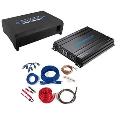 Abbildung von Crunch GROUNDPOUNDER Basspack 4CH CBP1000F Auto Subwoofer (500 W)
