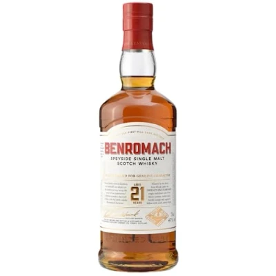 Abbildung von Benromach Whisky 21 Years 43% vol. Speyside Single Malt Scotch in Geschenkpackung (1 x 0.7 l)
