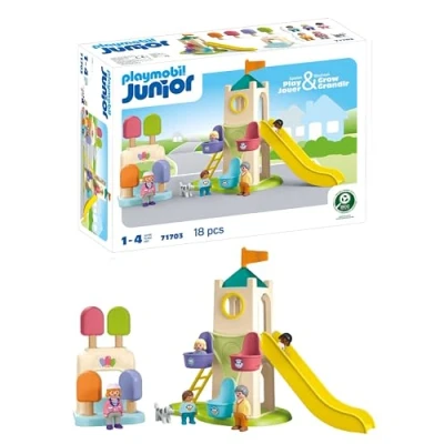 Abbildung von Playmobil® Konstruktions Spielset Erlebnisturm mit Eisstand (71703), JUNIOR, (18 St), Made in Europe