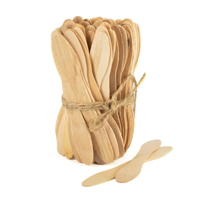 Abbildung von 500 Stäbchen Holz Probierstäbchen 10cm 100